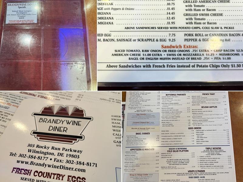 Brandywine Diner Menu