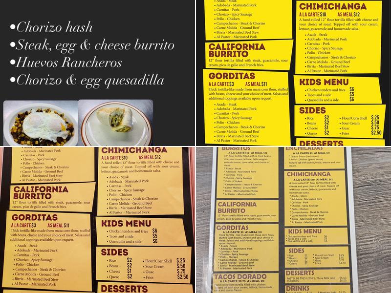 Taqueria El Compa Menu