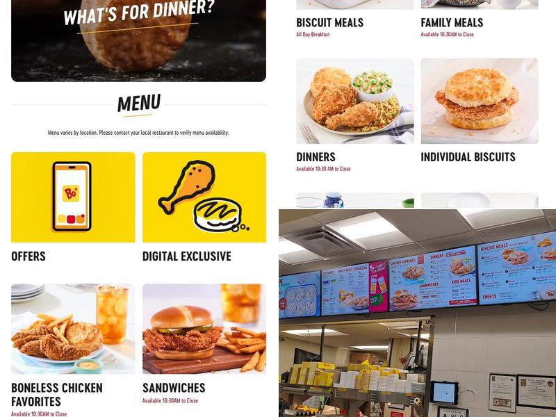 Bojangles Menu