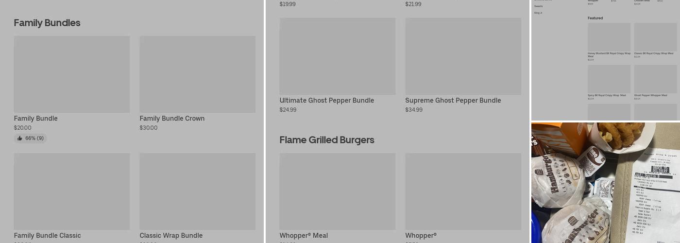 Burger King Menu