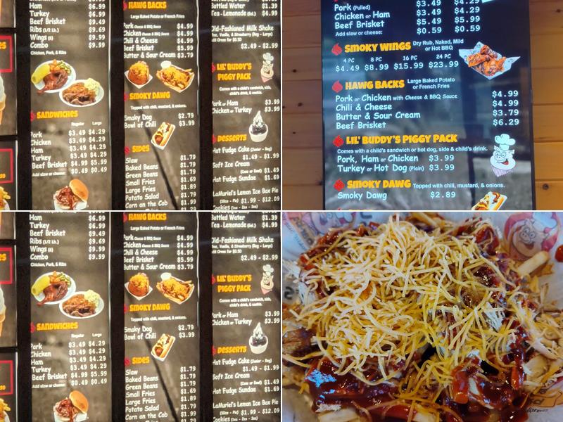 Buddy's Bar-B-Q Menu