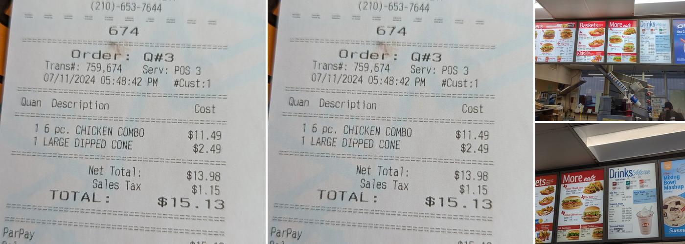 Dairy Queen Menu