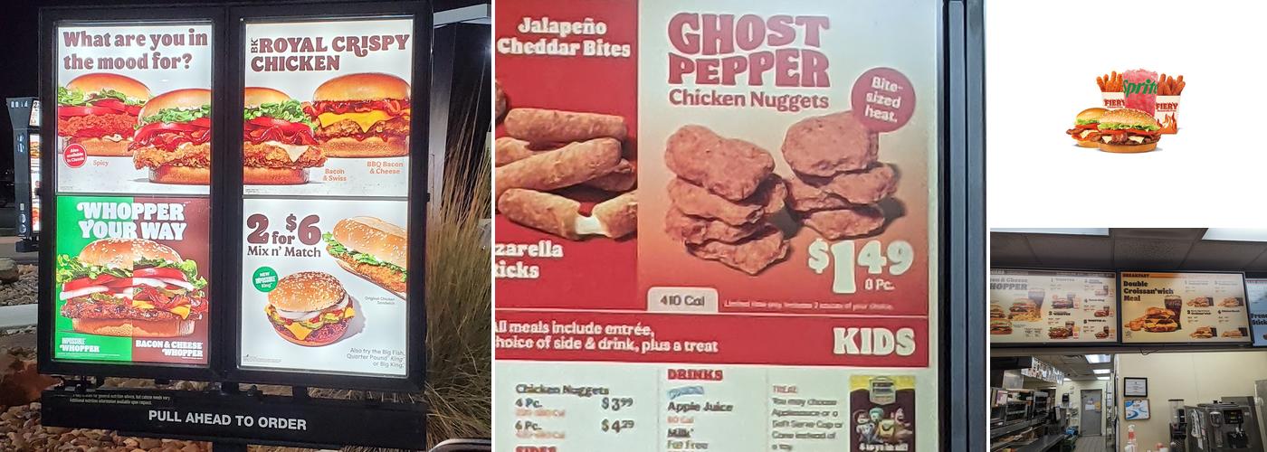 Burger King Menu