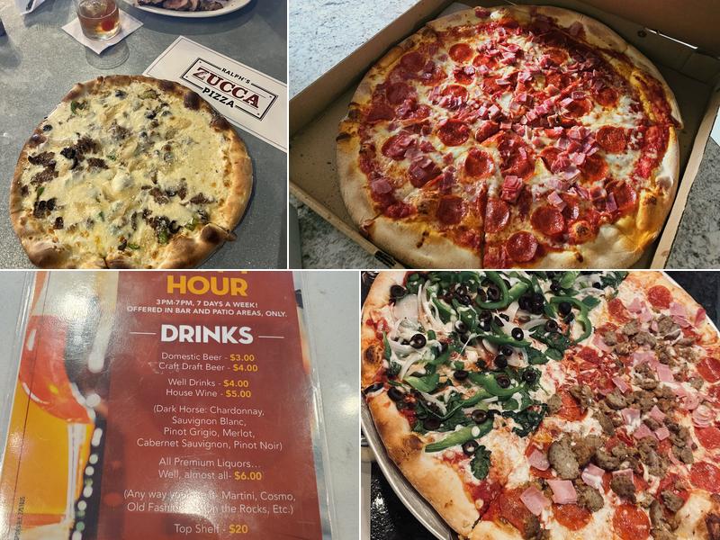 Ralph's Zucca Pizza Menu