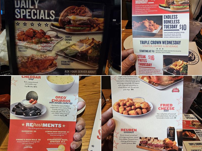 Glory Days Grill Menu