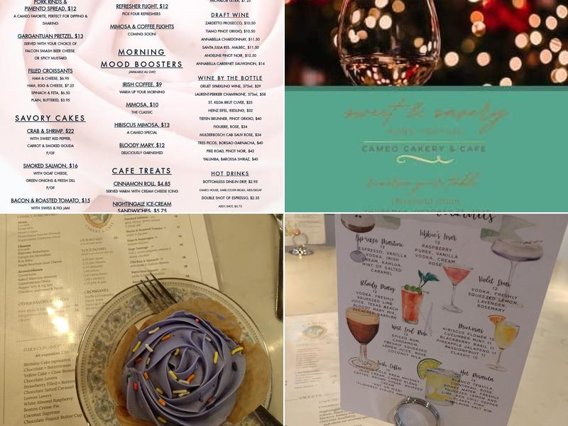 Cameo Cakery And Cafe Menu