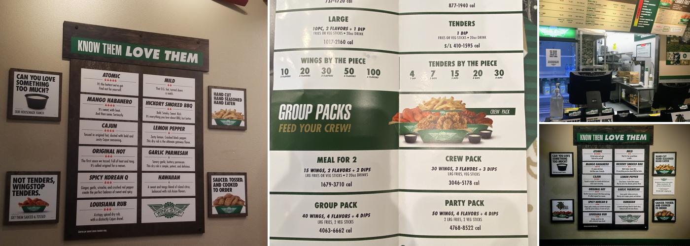 Wingstop Menu