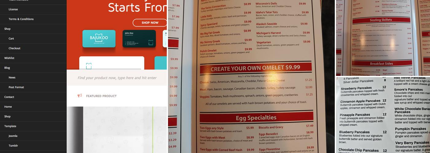 Zoe's House of Pancakes Menu