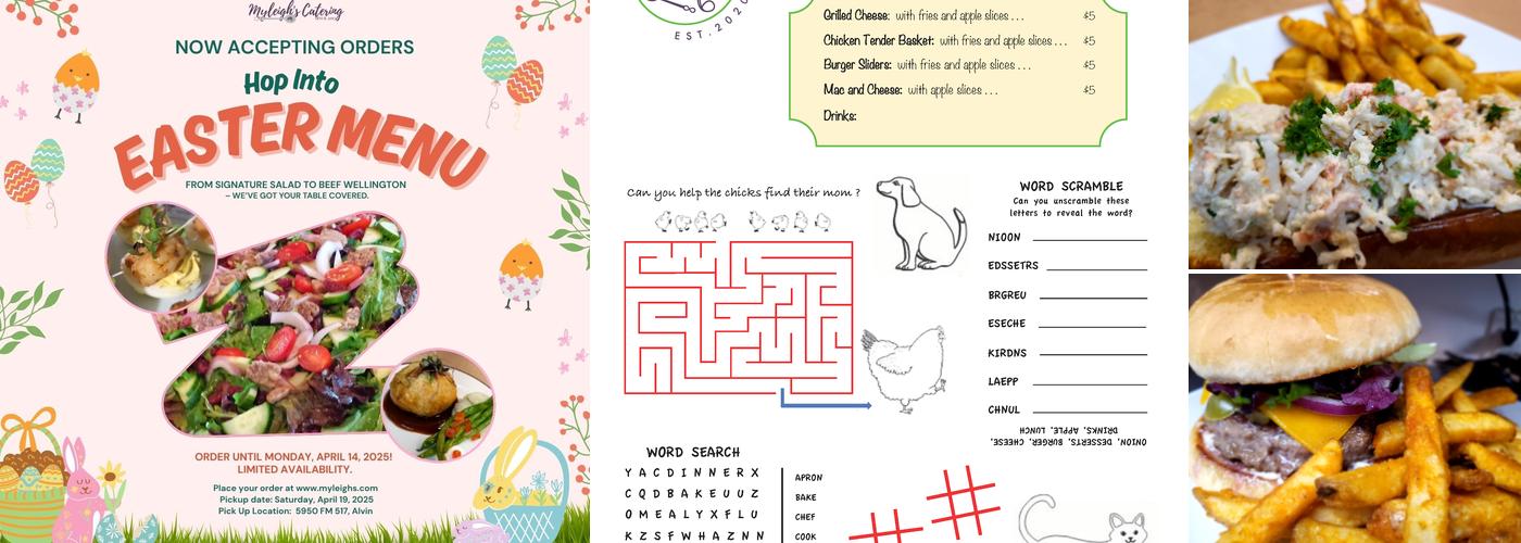 MyLeigh's Catering by Chef Pennye Menu