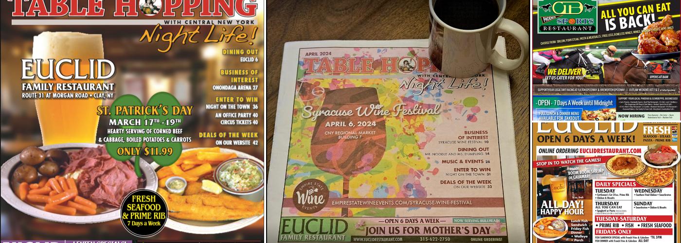 Table hopping Media Inc Menu