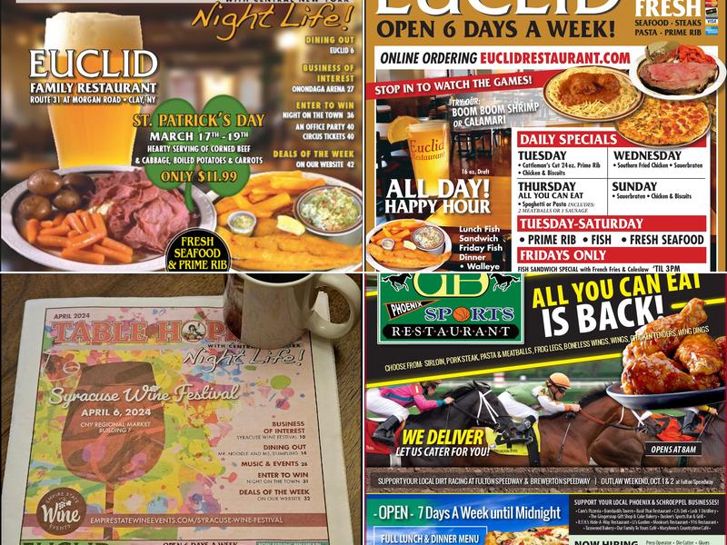 Table hopping Media Inc Menu