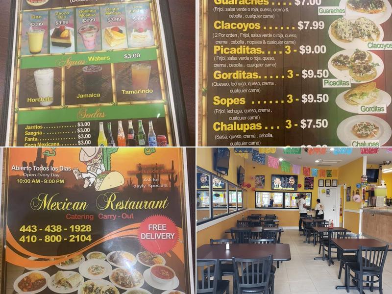 Taqueria Vargas And Restaurant Menu