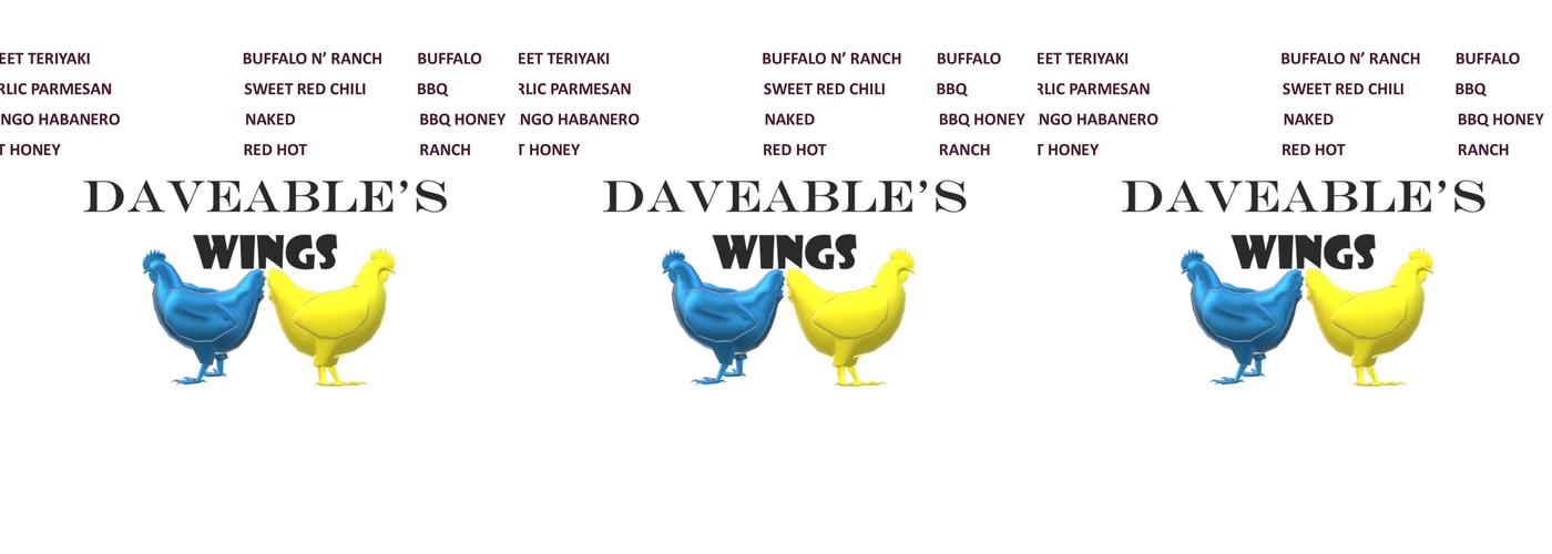 Daveables Wings Menu