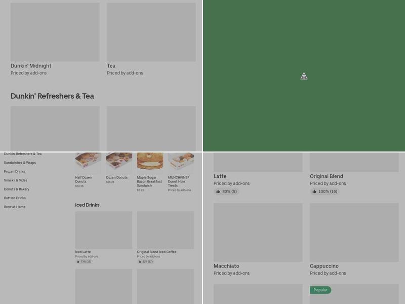 Dunkin' Menu