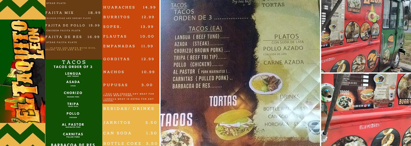 El Taquito Leon #2 Menu