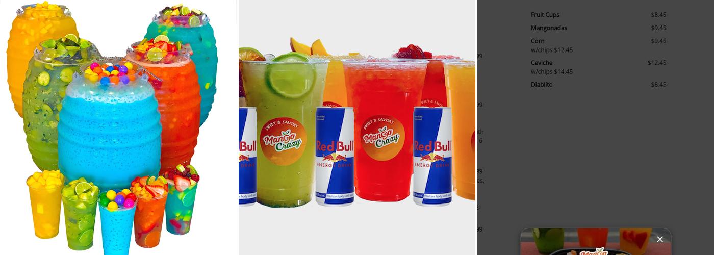 Mango Crazy Menu