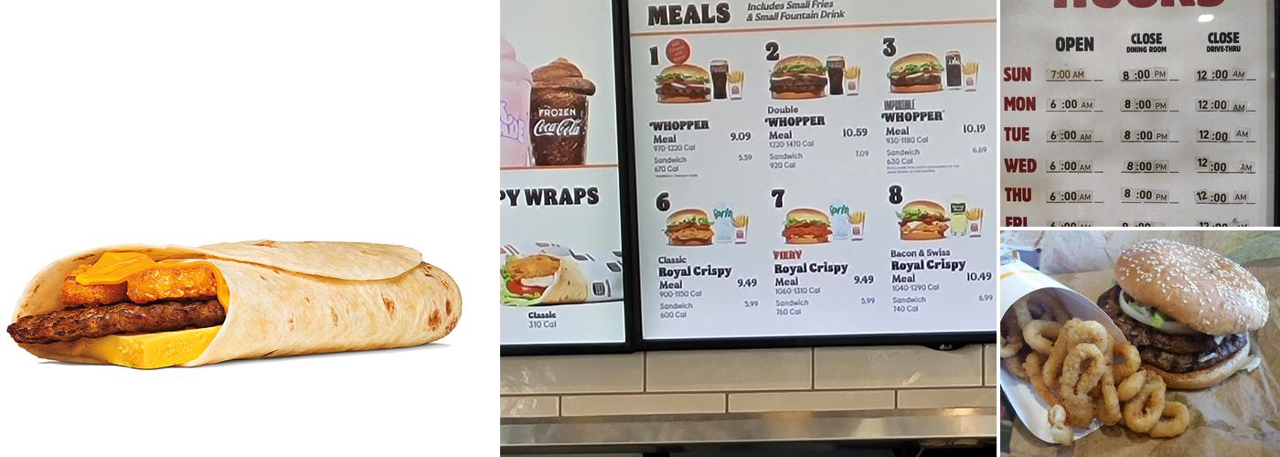 Burger King Menu