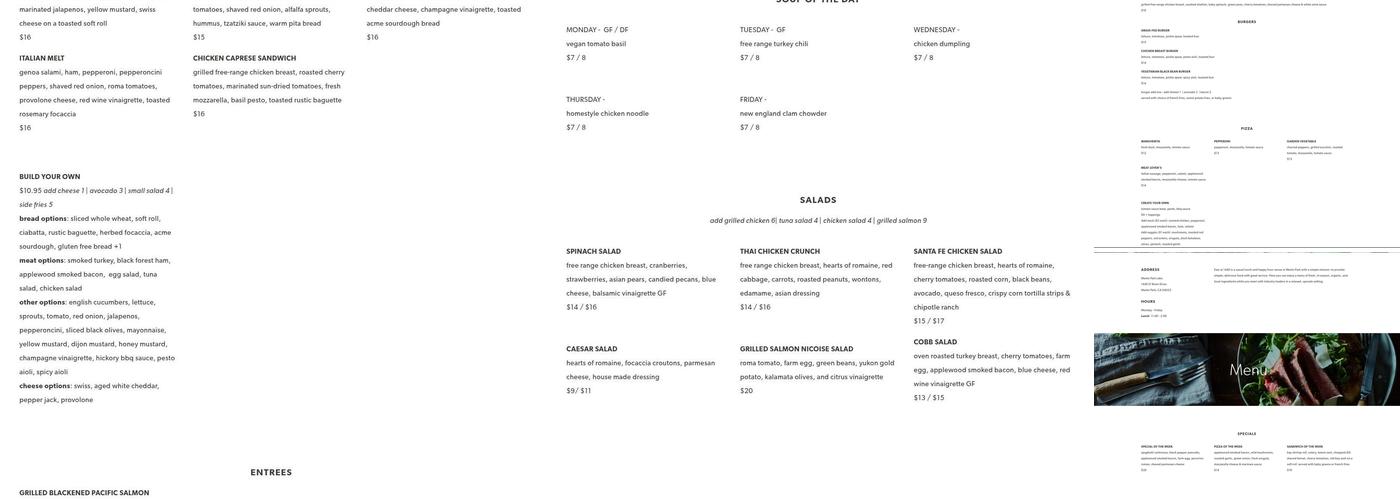 Eats at 1440 Menu