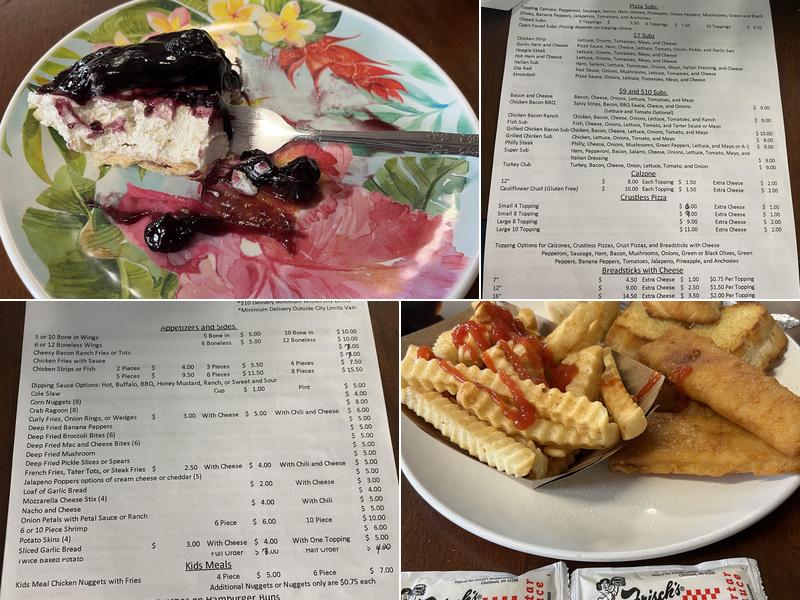 BJ’s Caddy Shack Restaurant Menu