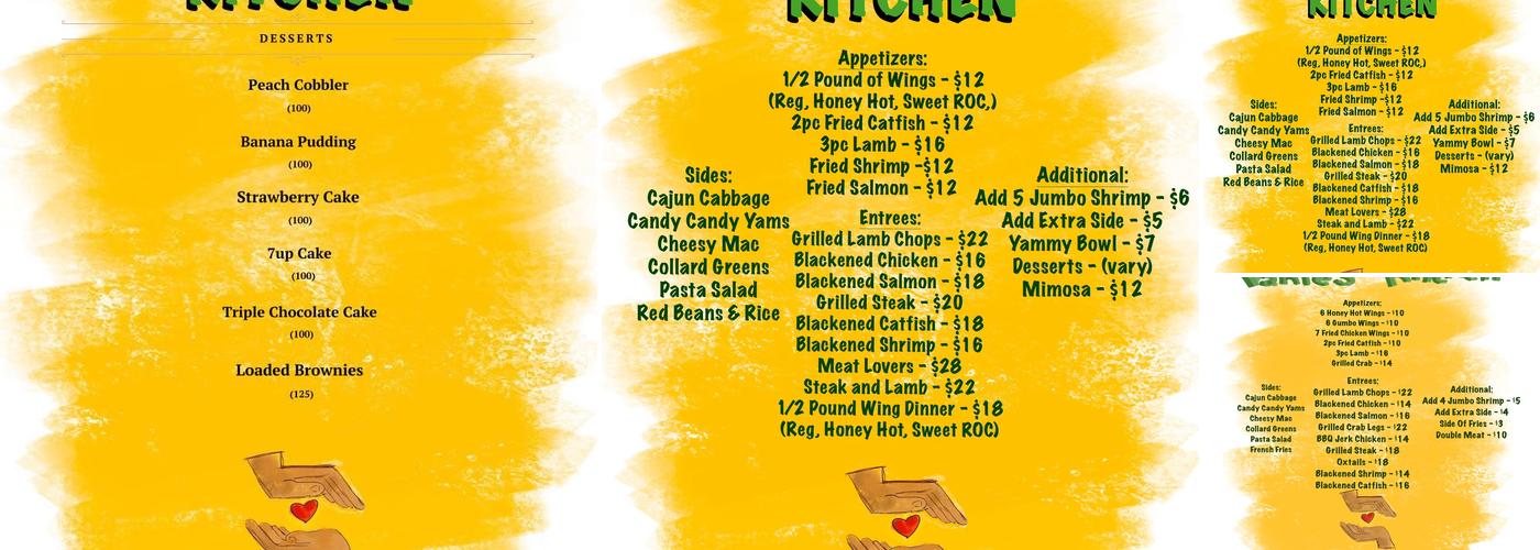 Vante’s Kitchen Menu