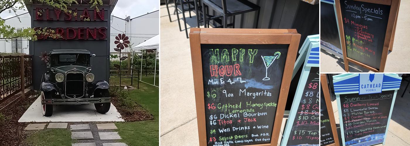 Elysian Gardens Menu