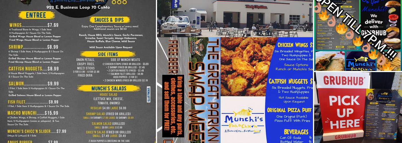 Munchi's Fish & Chicc'n Menu