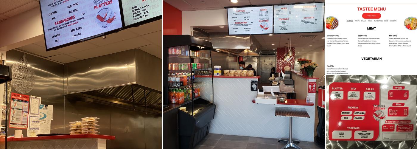 Tastee Platters Menu