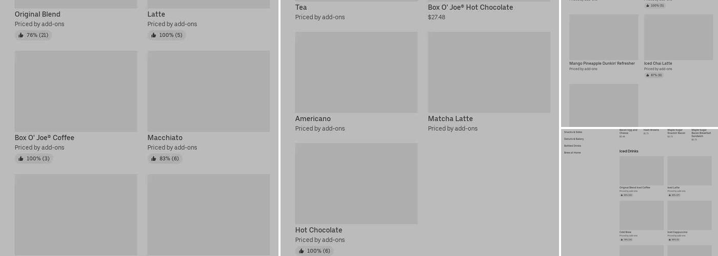 Dunkin' Menu