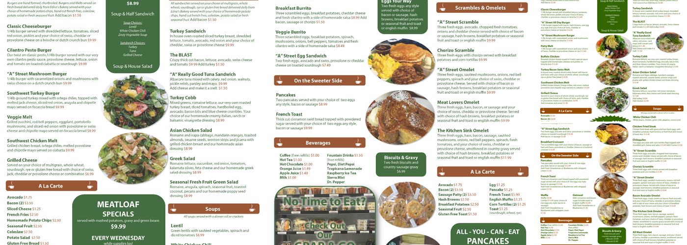 VTC Enterprises Menu