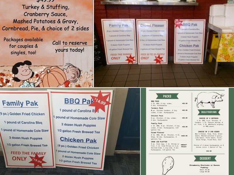 Carolina BBQ & Seafood Menu