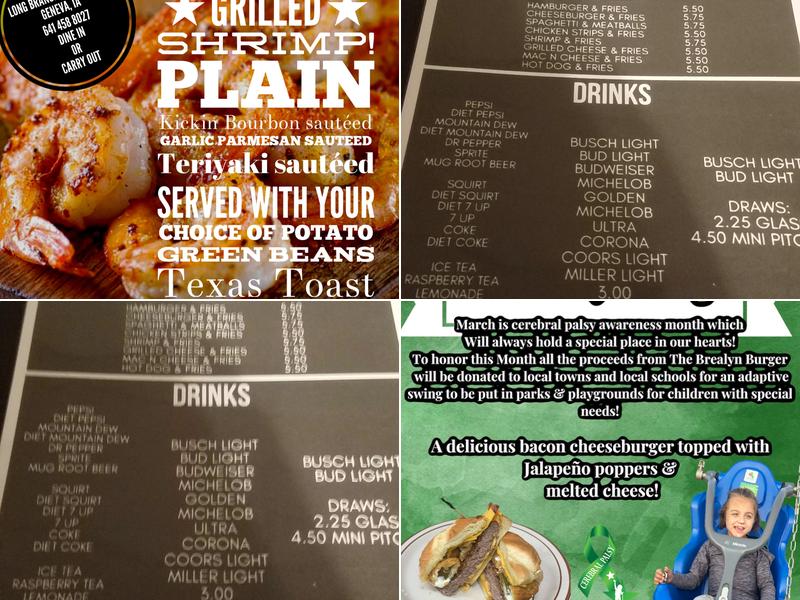 Long Branch Bar & Grill Menu