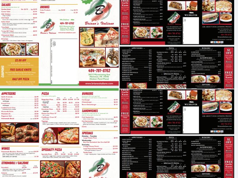 Briano's Italiano Menu