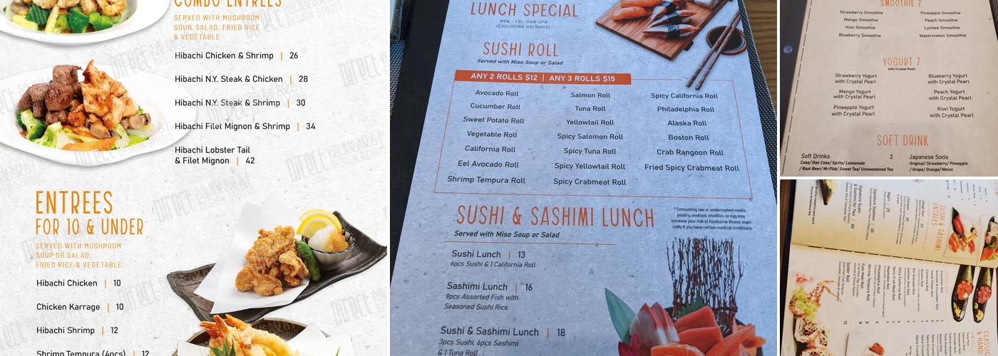 Harmony steakhouse Menu