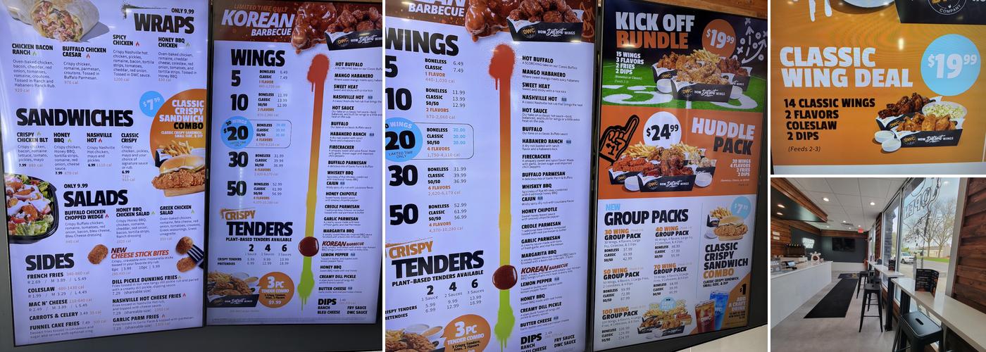 Detroit Wing Company Menu