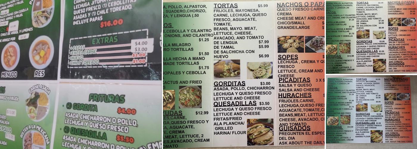El Eden Menu
