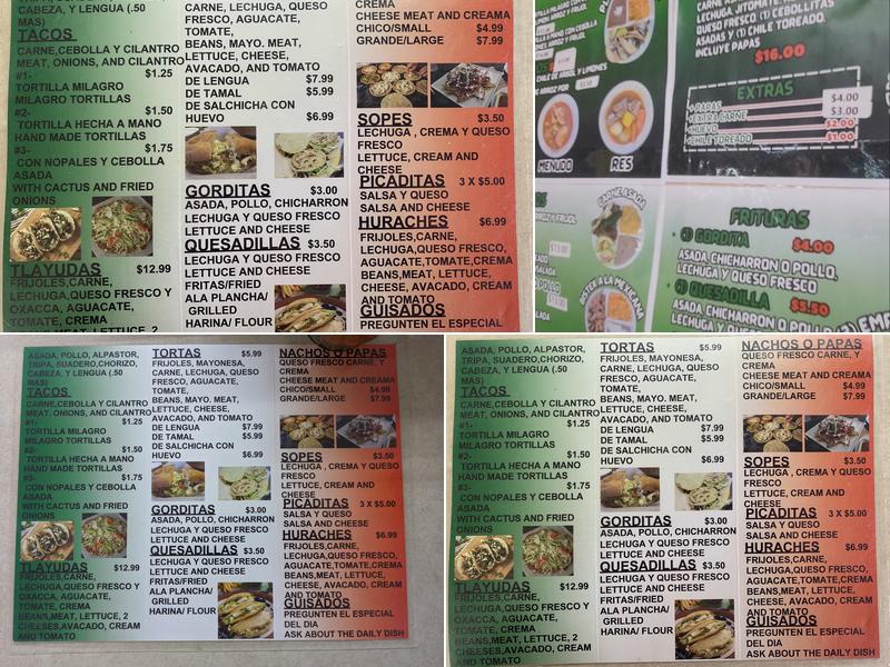 El Eden Menu