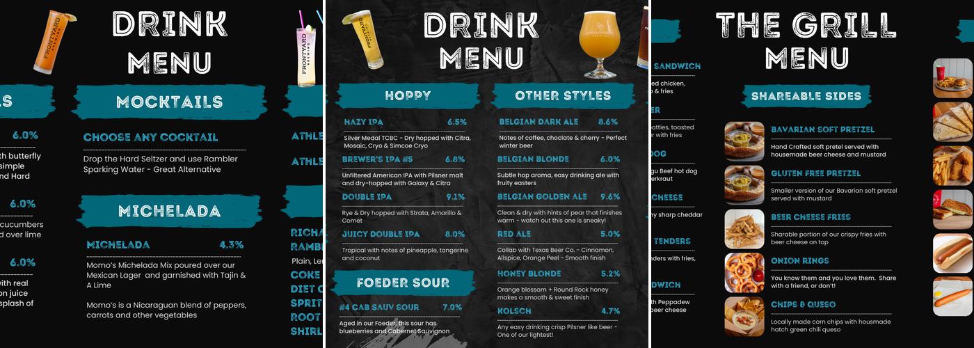 Gathered Farm To Trailer Menu