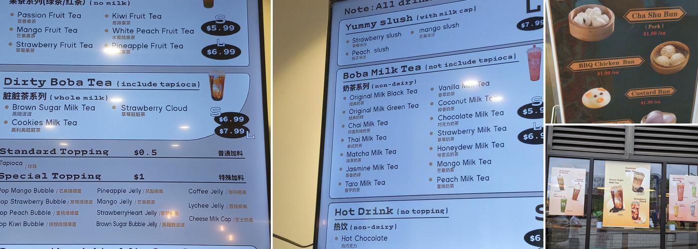 Bubble Tea Studio Menu