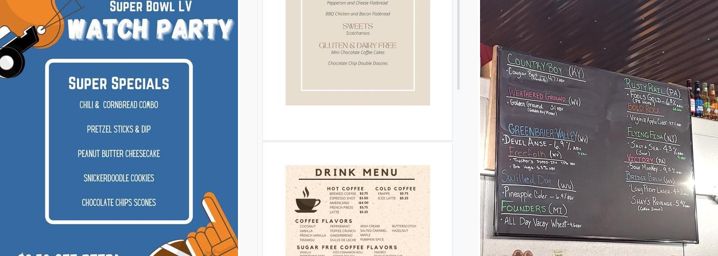 Gad Dam Brewing, LLC (GDB) Menu