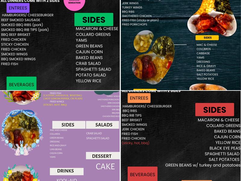 Chav's Soul Food Kitchen Menu