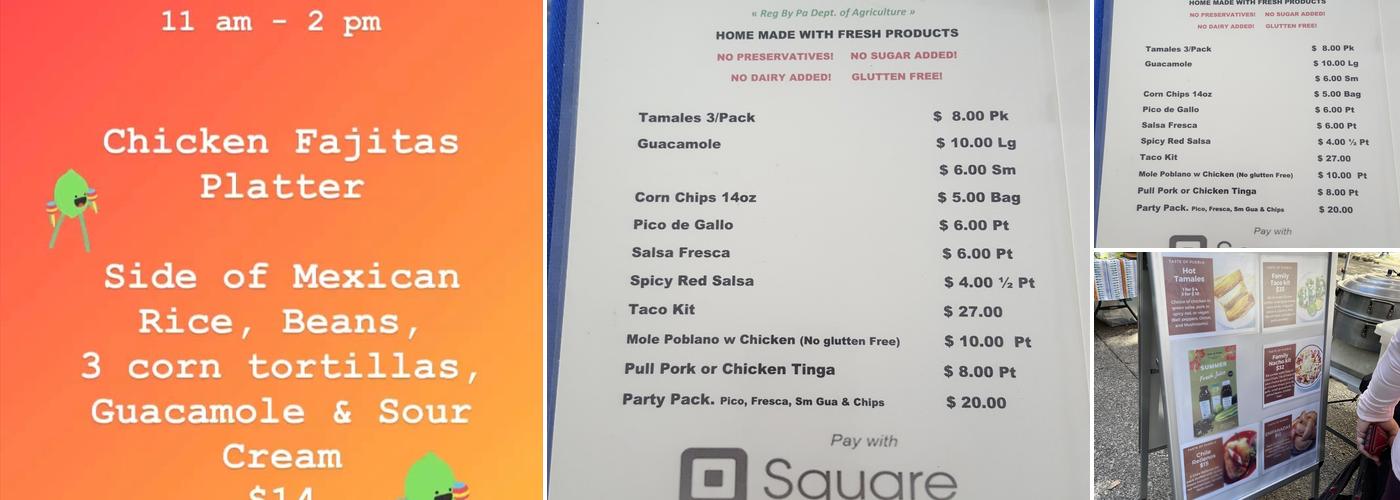 Taste of Puebla Inc Menu