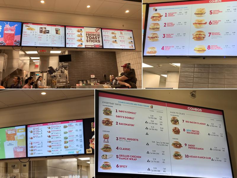 Wendy's Menu