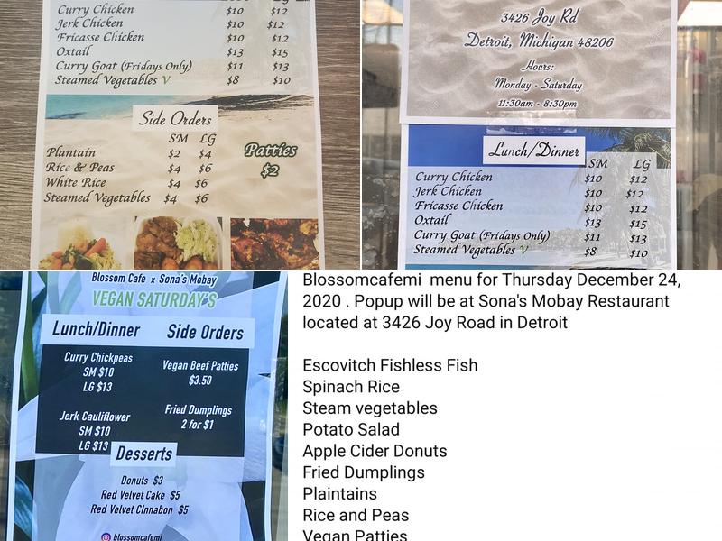 Sona's Mobay Menu