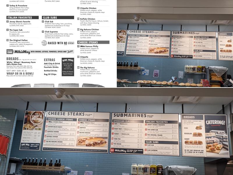 Jersey Mike's Subs Menu