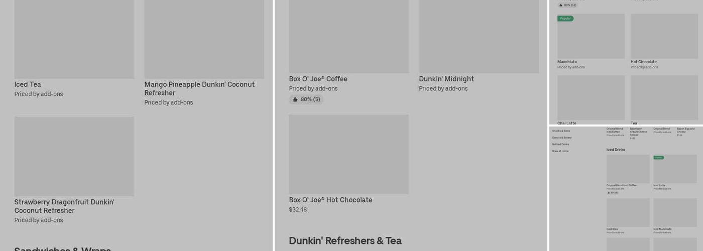Dunkin' Menu