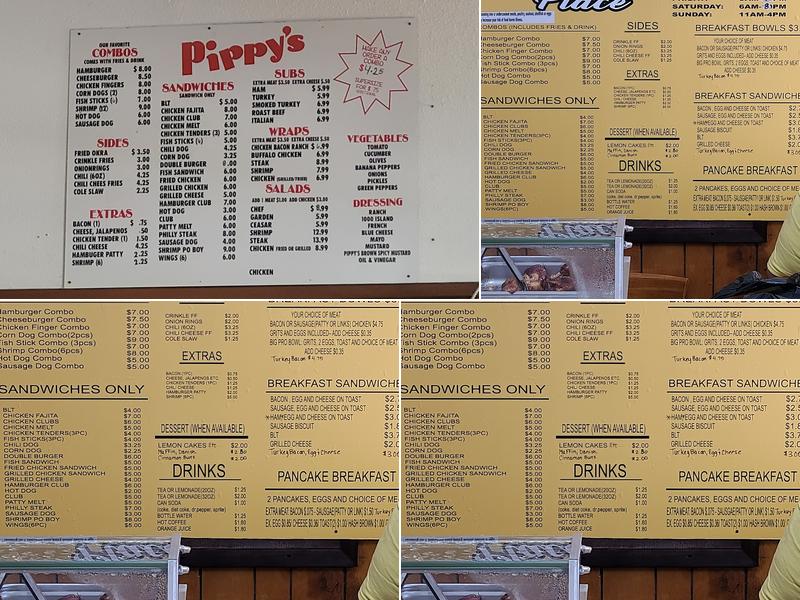 Pippys Menu