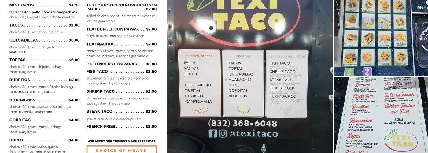 Texi Taco Menu