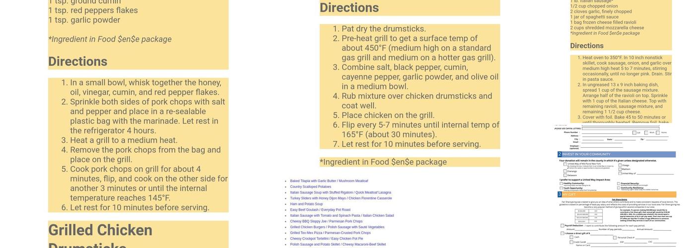 Karing Kitchen Menu