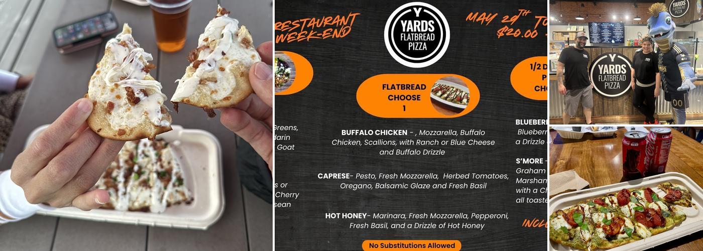 Yard's Flatbread Pizza Menu