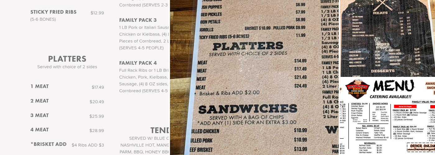 MeatWagon BBQ Menu